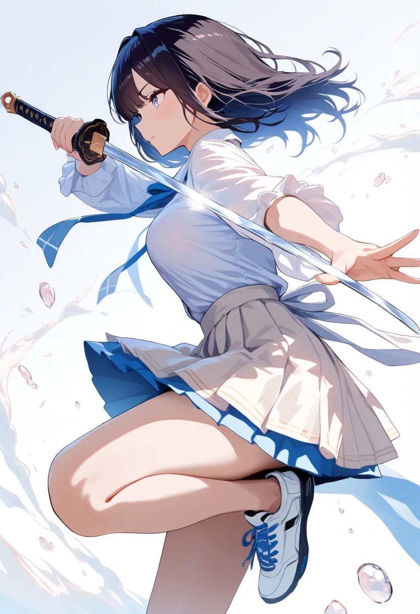 Anime OC girl with sword