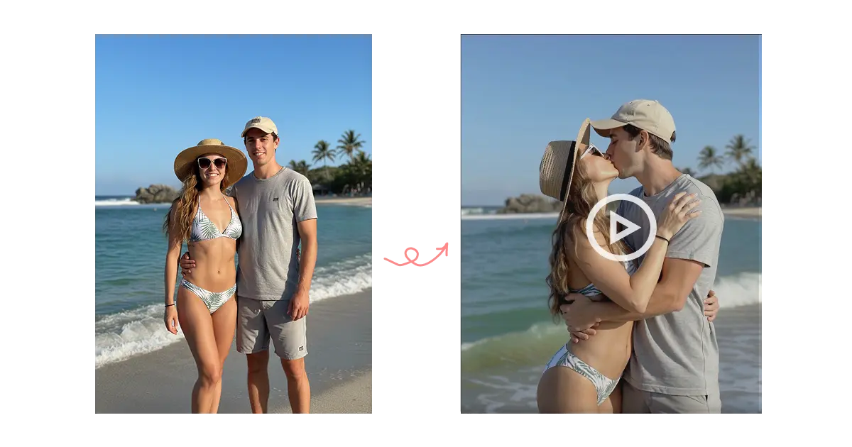 AI Kissing Video Generator cinematic scene