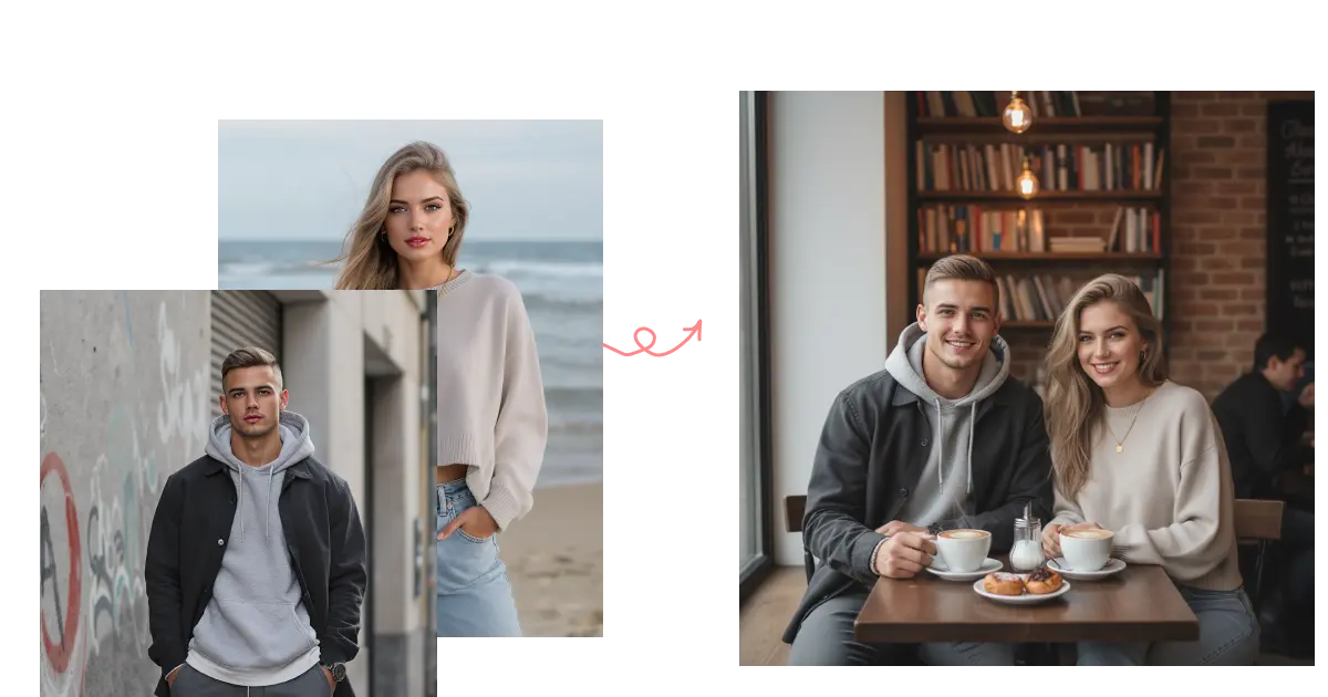 Choose background scene for AI couple photo