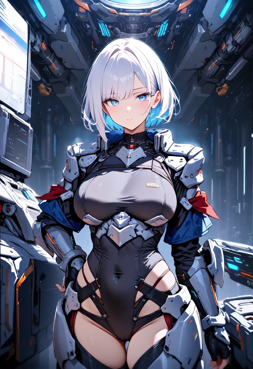 Anime OC futurist soldier girl