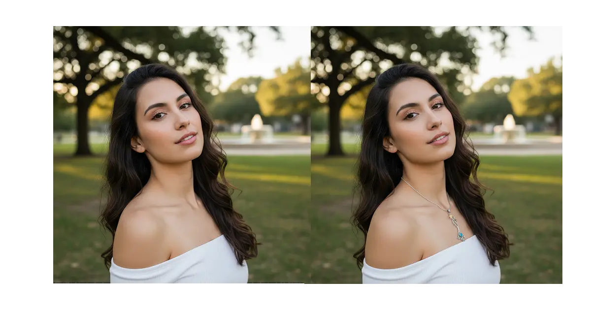 AI Jewelry Model Generator creating realistic jewelry photography