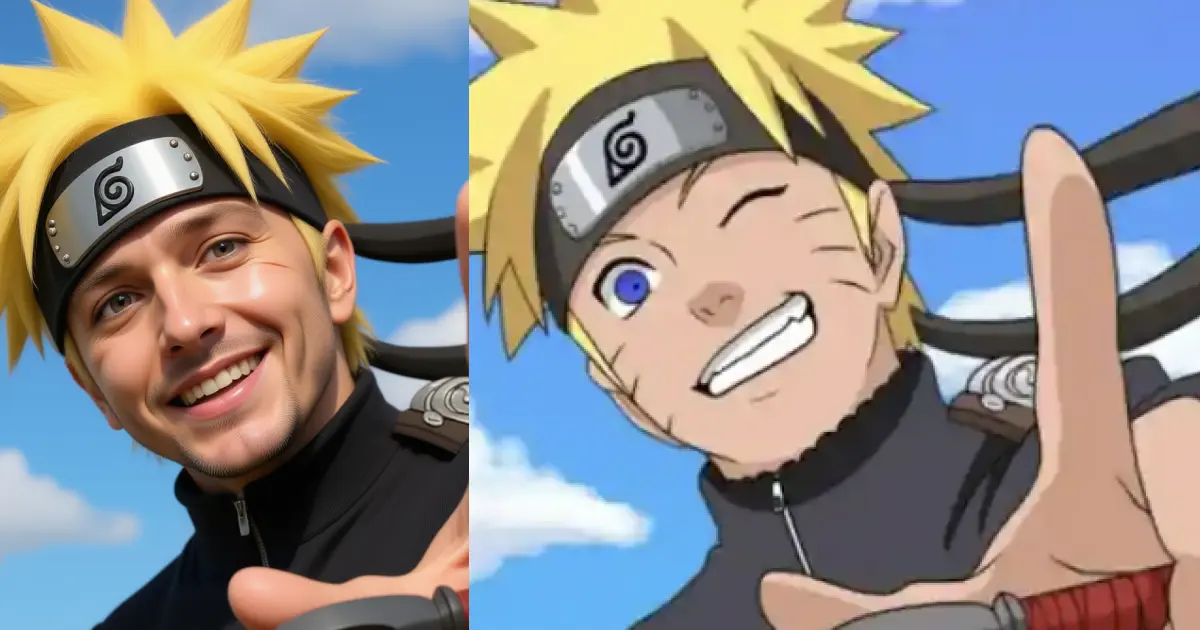 anime character to real life AI portrait