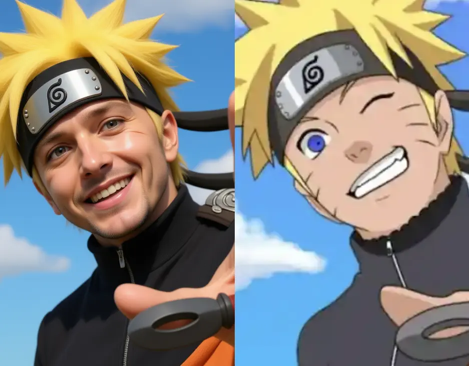 Photorealistic anime to human conversion