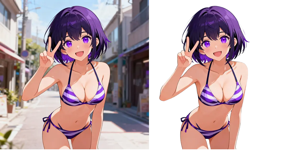 AI background remover for anime characters