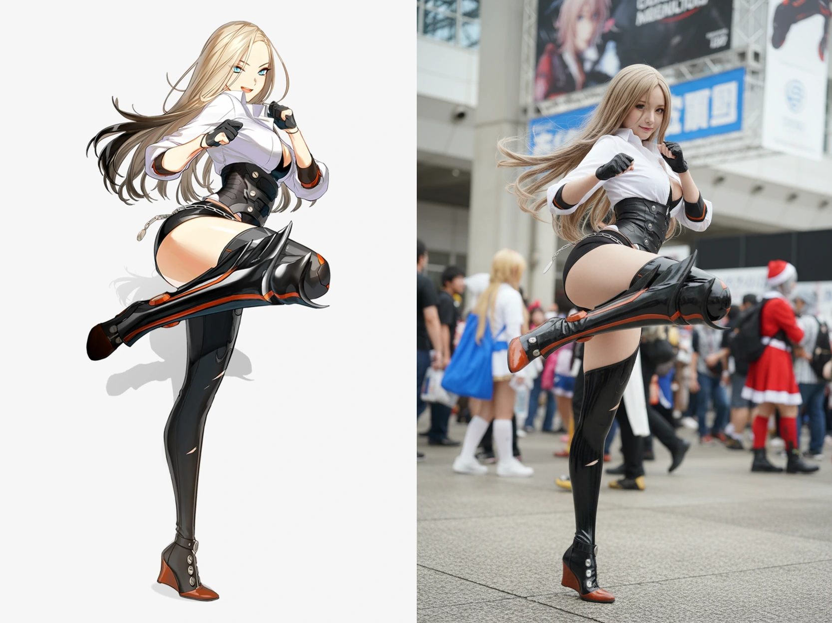 Make anime to real cosplay - nano banana