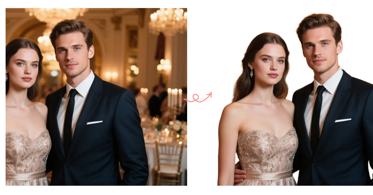 Instant AI background removal