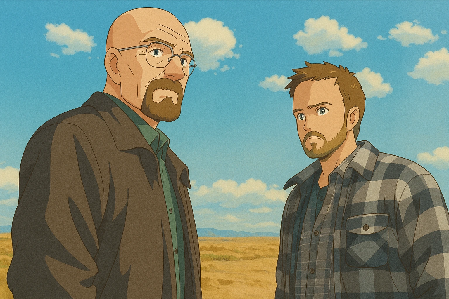 Breaking Bad in Ghibli style