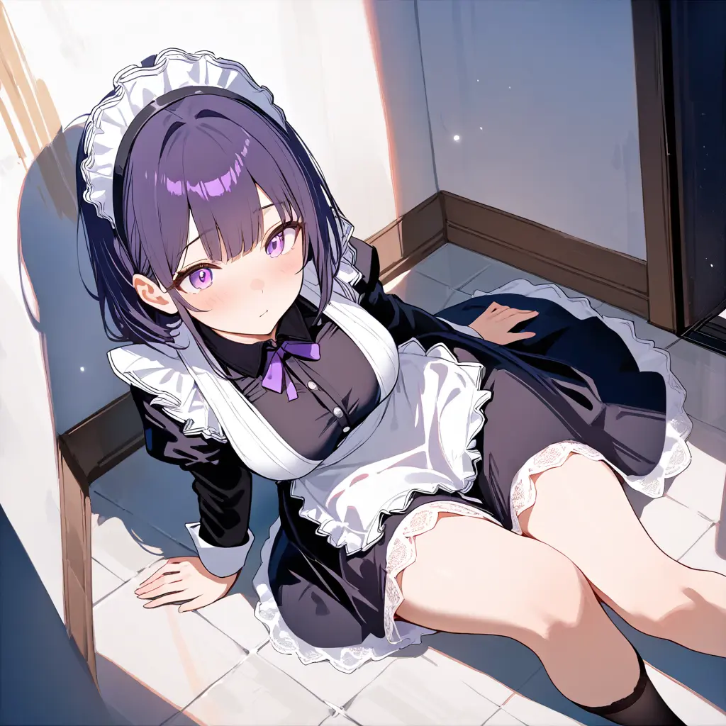 Maid girl waifu