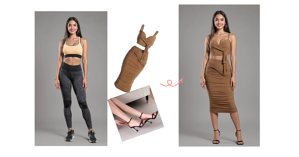 AI outfit changer upload outfit example