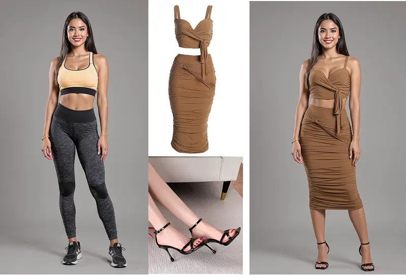 Elegant dress Outfit Try-On