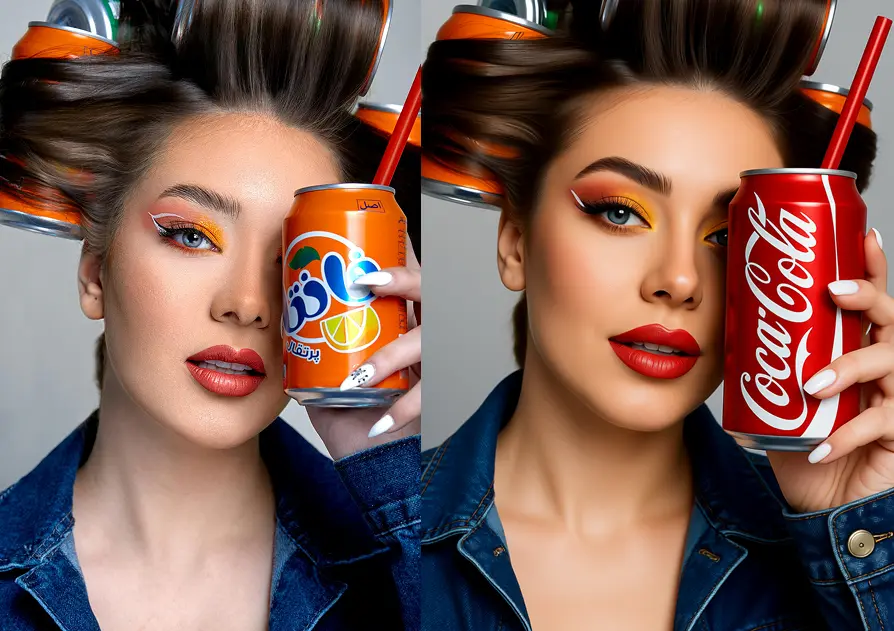 Change the can to coca cola